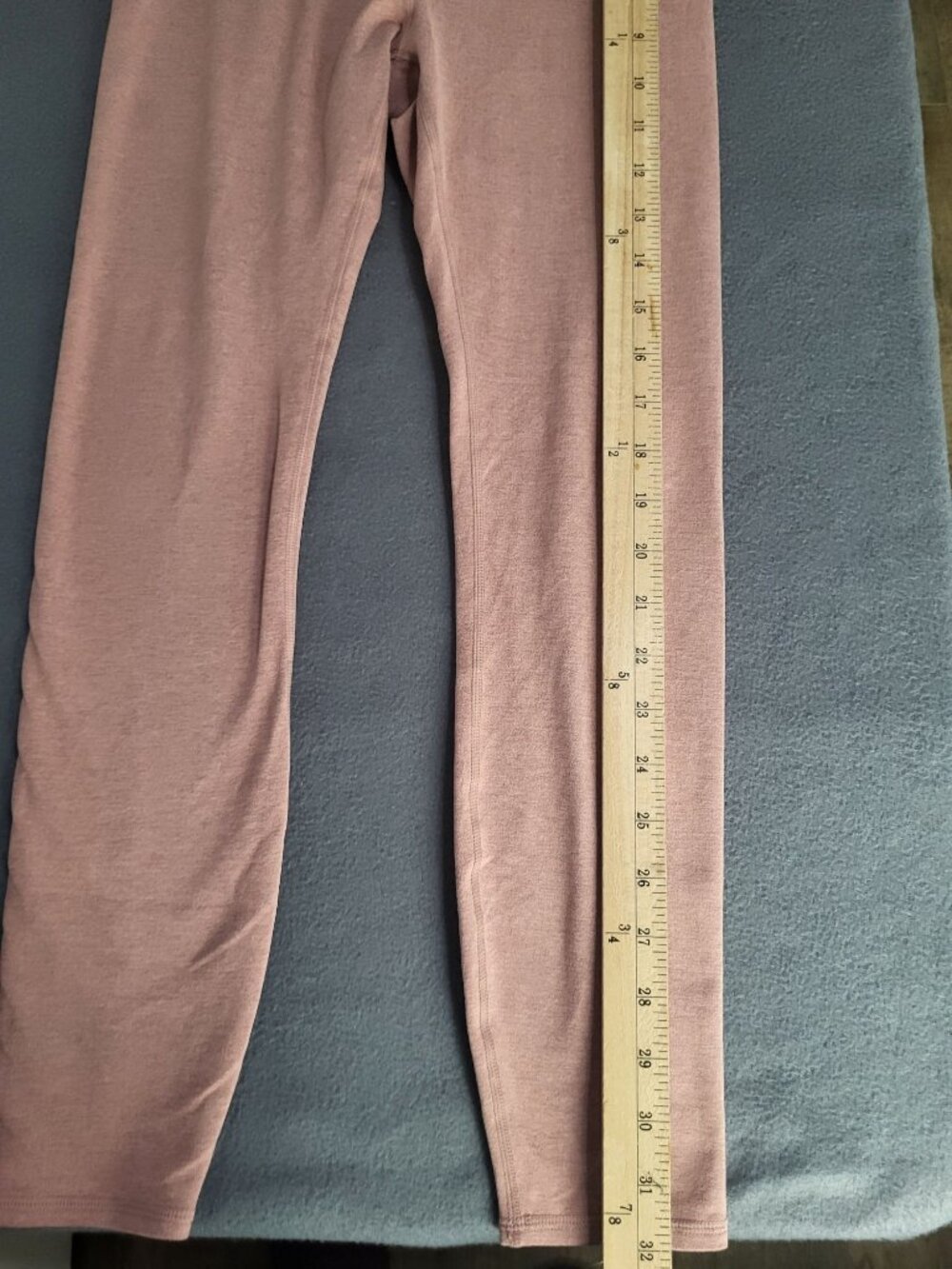 Vuori Womens XXS Burnt Clay Heathered Pink Clean Elevation Leggings - Picture 4 of 8